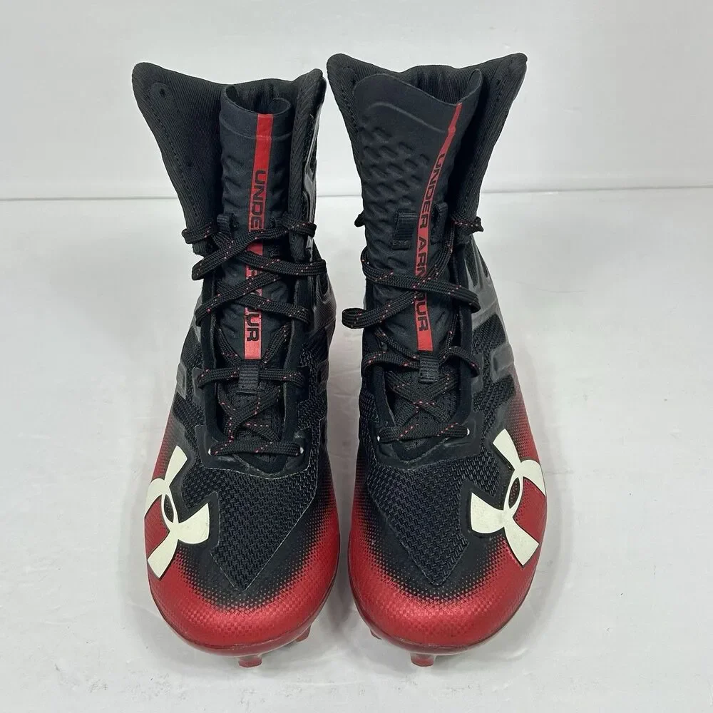 Under Armour Highlight MC Football Cleats Men's US Size 7 Black Red 3000177-008
